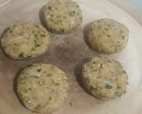 A picture of step 3 of Green Moong Oats Tikki.