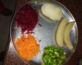 A picture of step 1 of Mix veg kababs.