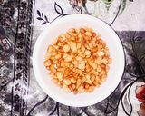 A picture of step 2 of Peanut Burfi/Katli With Jaggery.