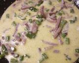 A picture of step 2 of Pasta with asparagus and speck.