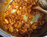 A picture of step 4 of Patatas Bravas.