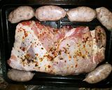 Foto del paso 1 de la receta: Pechito de cerdo y chorizo bombón al horno