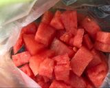 Hình bước làm 2 của món Đá bào dưa hấu