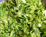 A picture of step 3 of Palak paneer.