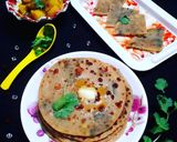 ধনেপাতার পরোটা (stuffed coriander paratha recipe in bengali) রেসিপি ধাপ - 6 ছবি