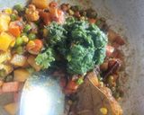 A picture of step 4 of Veg biryani.