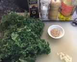 Foto del paso 1 de la receta: Kale Salteado con ajo y sésamo #lacocinadegiri #kale #saludable