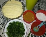A picture of step 2 of Makki ka Methi pratha (winter special).