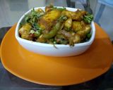 A picture of step 7 of Masala veg paneer.