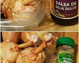 Foto del paso 2 de la receta: Pollo en Tempura de Almendra y Pistacho con Rúcula frita