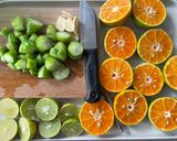 รูปขั้นตอนการทำที่ 2 ของ น้ำตะลิงปลิง🫚ขิง และน้ำส้ม ขิง 🍋มะนาว🍊