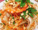 Hình bước làm 5 của món Gỏi đu đủ tôm thịt