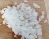 Foto del paso 3 de la receta: Noodles de arroz con salsa de berenjena y guisantes