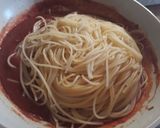 Amatriciana spagetti recept fázis 7 fotója