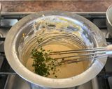 A picture of step 1 of Gujarati kadhi.