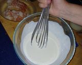 Foto del paso 4 de la receta: Fettuccine con cremoso de cabra con gulas y gambones