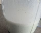 A picture of step 3 of Refreshing Mint chaas.