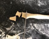 A picture of step 3 of Homemade fresh Pasta without machine (vegan friendly).