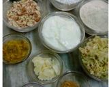 A picture of step 1 of Falahari Handva and Uttapam.