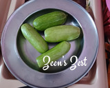 A picture of step 1 of Pickled Snacking Cucumbers.
