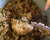 A picture of step 6 of Zucchini and Carrot Burgers.
