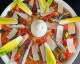 Foto del paso 2 de la receta: Carpacho de tomate Rosa y burrata……increíble y refrescante…….😜😜😜