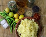 A picture of step 1 of Jhat pat kairi achar.