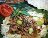 Nasi Bakar Cumi Pete langkah memasak 5 foto