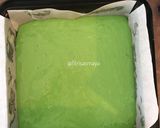Foto langkah ke 9 dari resep Brownies Kukus Pandan Coklat Keju.