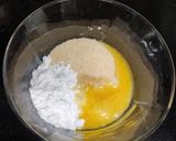 A picture of step 3 of Basbousa.