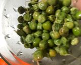 A picture of step 1 of Paneer cashew,peas in white gravy.