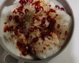 A picture of step 7 of Dahi bhalla.