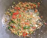 A picture of step 1 of Drunken Noodles with Glass Noodles (Pad Kee Mao Woon Sen).