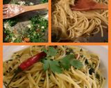Hình bước làm 1 của món Spaghetti Aglio Olio Peperoncino