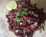 A picture of step 3 of Red kidney beans chaat.