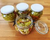 Zöldparadicsom savanyúság télire recept fázis 2 fotója