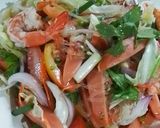 A picture of step 7 of Mixed Glass Noodle Salad (Yum Woon Sen Ruam Mit).