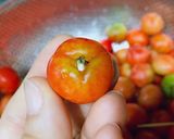 Hình bước làm 1 của món 🌱 Sơ Ri Xóc Muối Ớt
