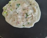 A picture of step 3 of Rava Dosa.