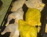 Foto del paso 2 de la receta: Pollo al horno con mostaza y con papas con crema