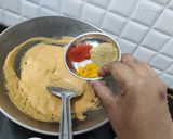 A picture of step 10 of Methi Matar Malai.