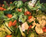 A picture of step 4 of Paneer Veggie Bhaaji.