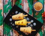 A picture of step 4 of Kesari Thandai Kulfis.