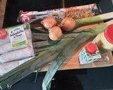 Une image de l'étape 1 de Tarte poireaux andouillettes.