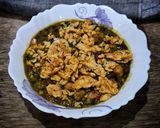 A picture of step 12 of Dhaba style spicy mixed dal (with and without egg).