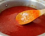 A picture of step 8 of Red Enchiladas with Vegetable Picadillo.