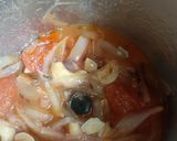 A picture of step 5 of Shahi paneer.
