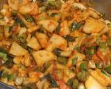 Spring(green) onion with potato recipe step 3 photo