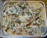 A picture of step 5 of Spinach with Ground Beef Bake.