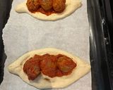A picture of step 6 of Cheesy Meatball Boat:.
